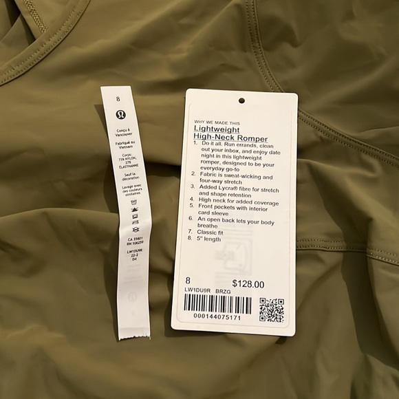 Lightweight High-Neck Romper. PRICE IS FIRM !!!!! - Picture 4 of 4